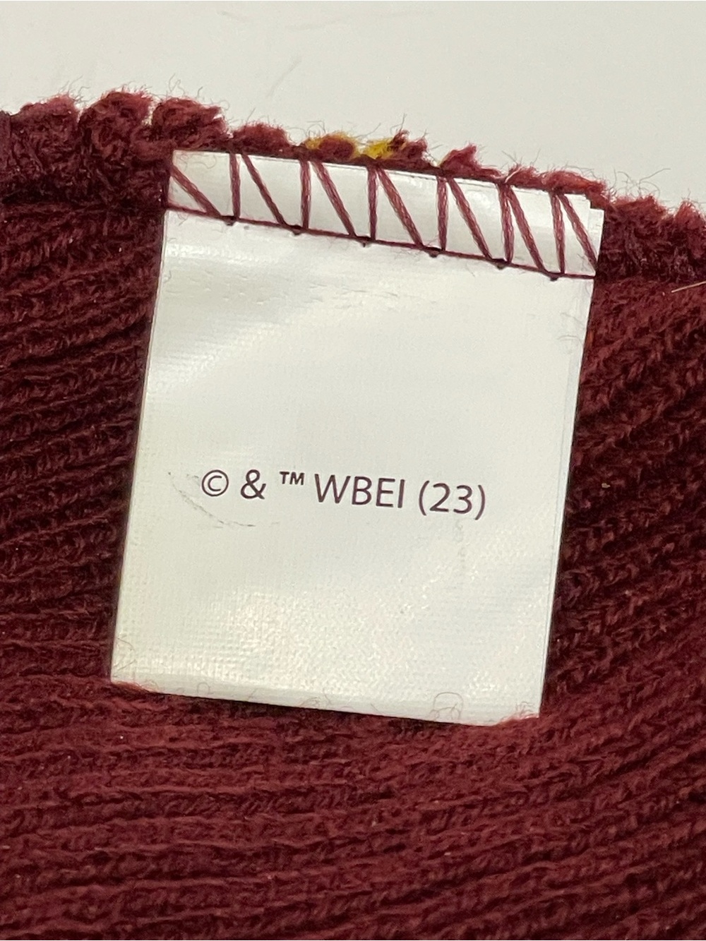 Harry Potter Gryffindor Kids Maroon and Gold Knit Beanie OS - Picture 5 of 6